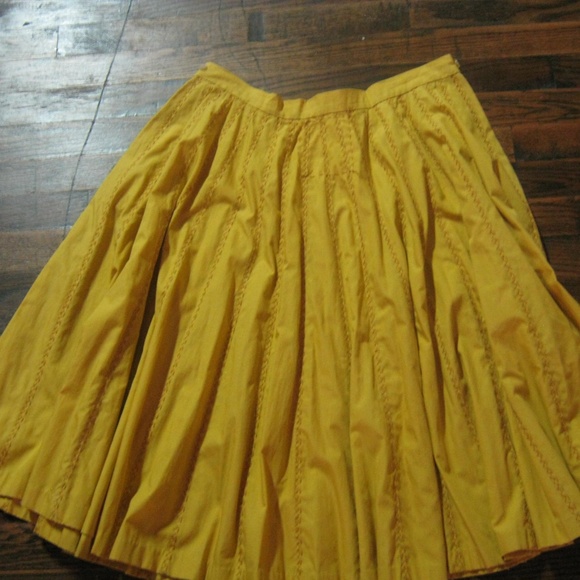 Authentic Project Alabama Handmade Yellow M Skirt - Picture 5 of 6